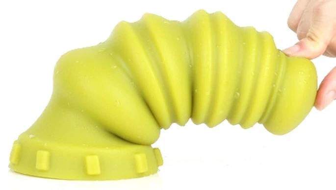 Prémium Szilikon Plug Trolley M - Zöld, 19 x 9 cm Intim Játék