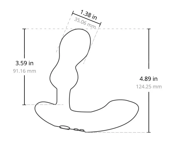 Lovense EDGE 2 Csatlakoztatható Prosztata Stimulátor – 9 x 3,5 cm Érzéki Élmény