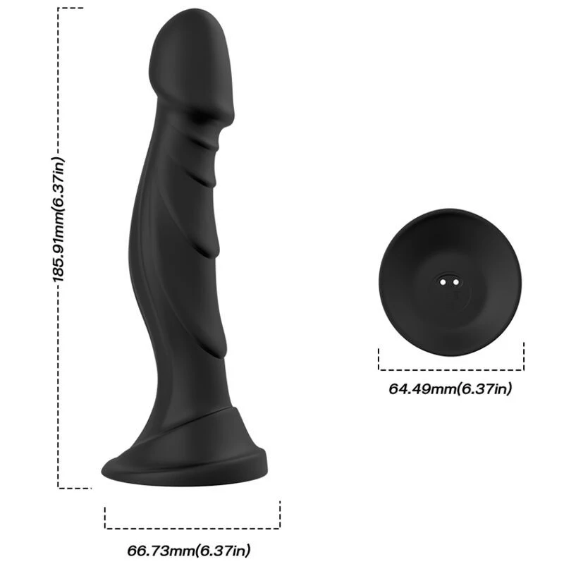ARMONY – távirányítós vibráló dildó és análplug fekete