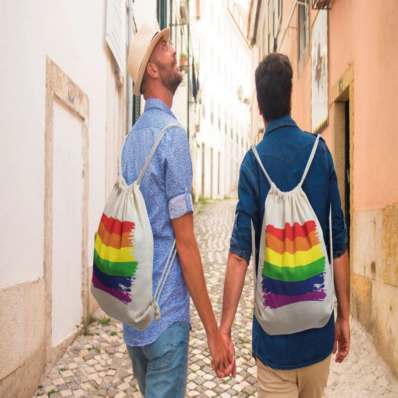 PRIDE - stílusos LGBT zászló mintás hátizsák