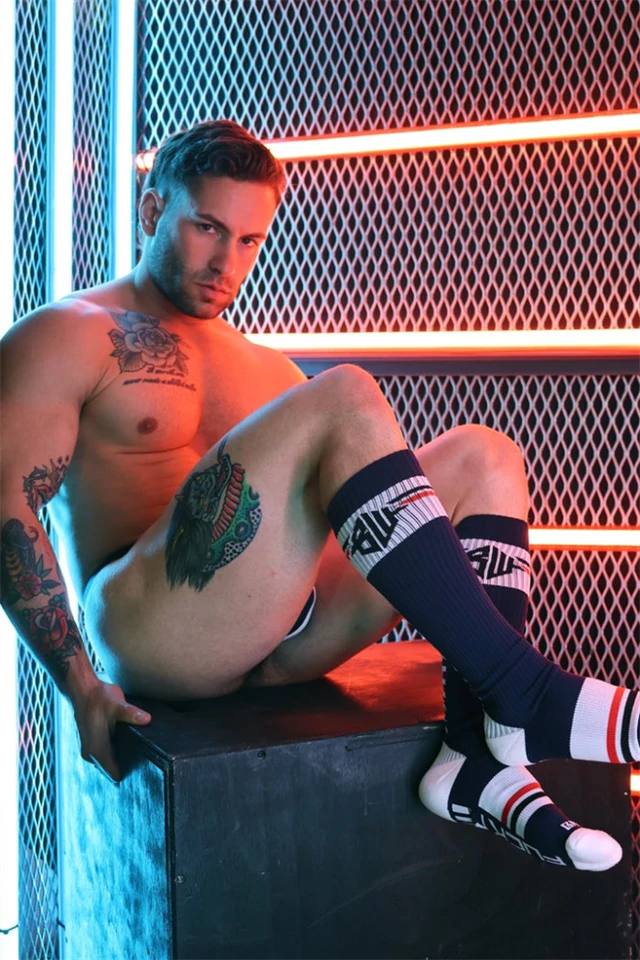 Locker Room – elegáns kék sportzokni