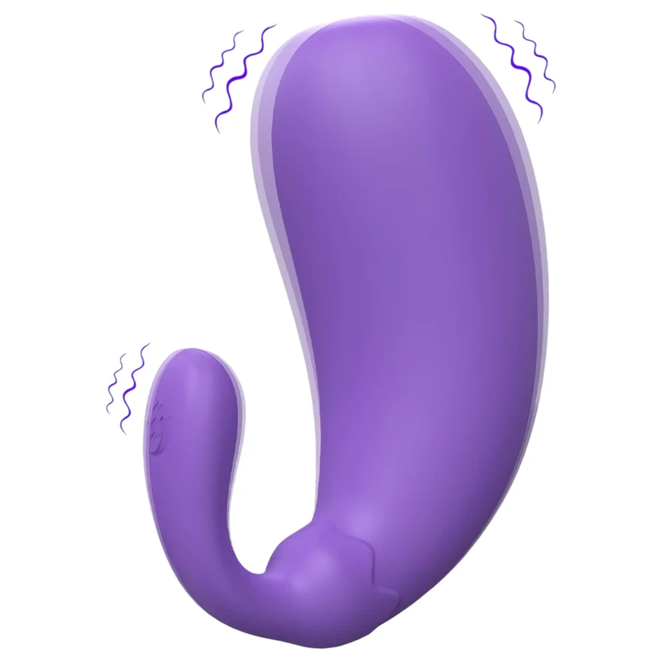 Sex HD - padlizsán formájú vibrációs tojás (lila)