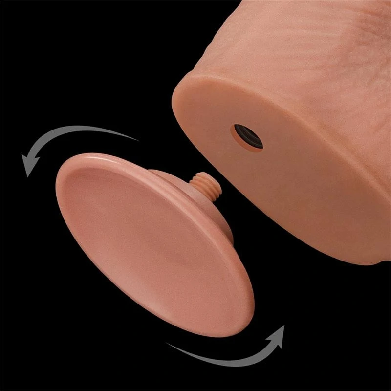 Prémium kétszeres rétegű bőr dildo 13,5 cm