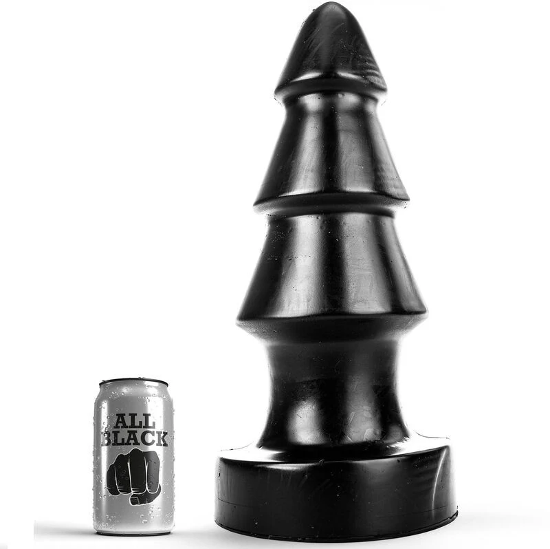 ALL BLACK - érzéki 40 cm-es anális masszírozó
