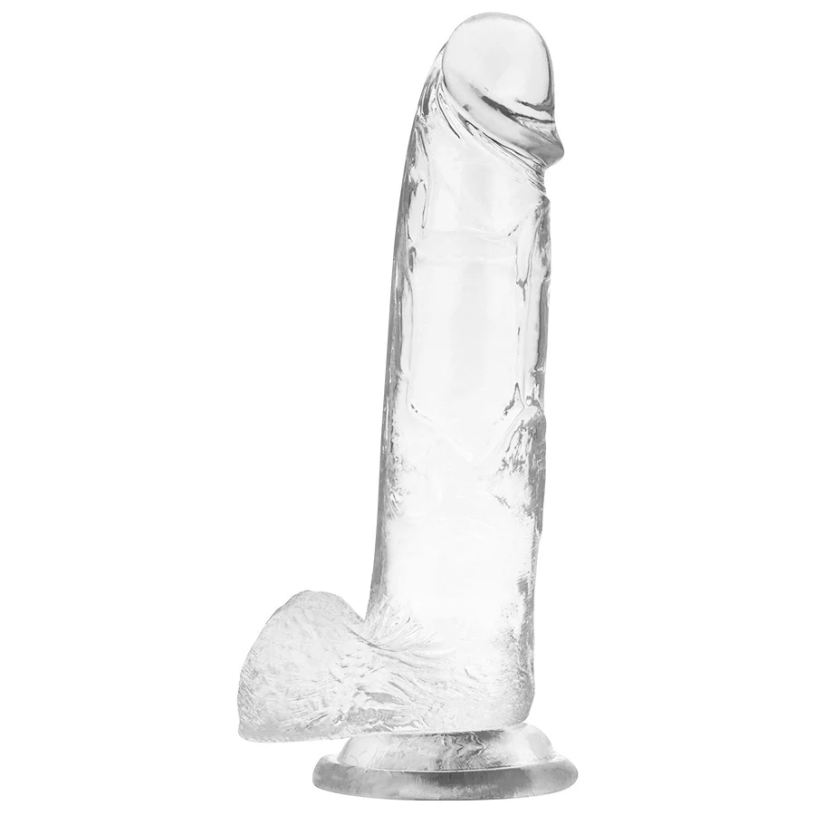 X RAY – átlátszó vibrátor golyókkal 22 cm - 4.6 cm