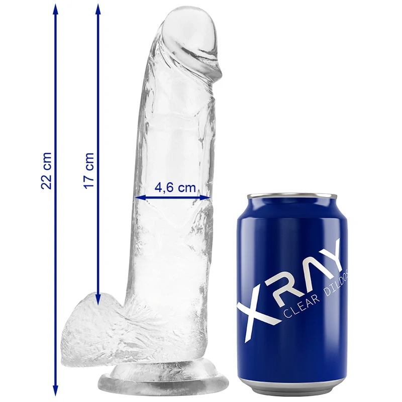 X RAY – prémium harnesz + 22 cm-es pénisz tojásokkal