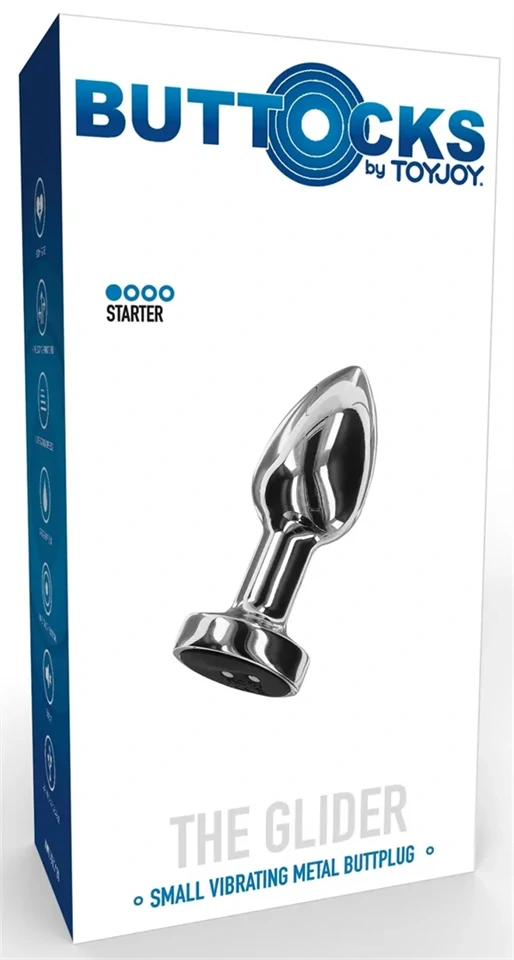 Glider S – vibráló anál dugó, 6,5 x 2,8 cm