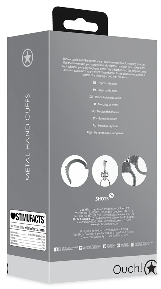 Realcuffs – prémium fém bilincs érzéki kalandokhoz