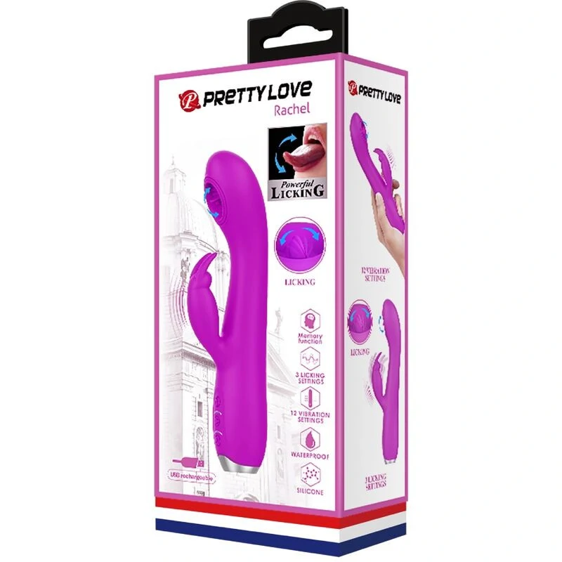 PRETTY LOVE - újratölthető vibrátor stimuláló hullámokkal