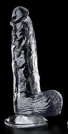 Átlátszó XL dildó – 16 x 4.5 cm, érzéki élmény