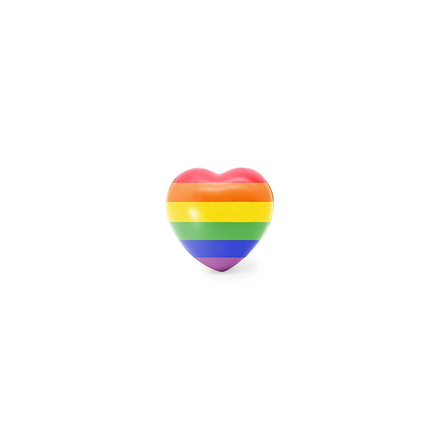 PRIDE – Antistressz szív forma, LGBT szimbólummal