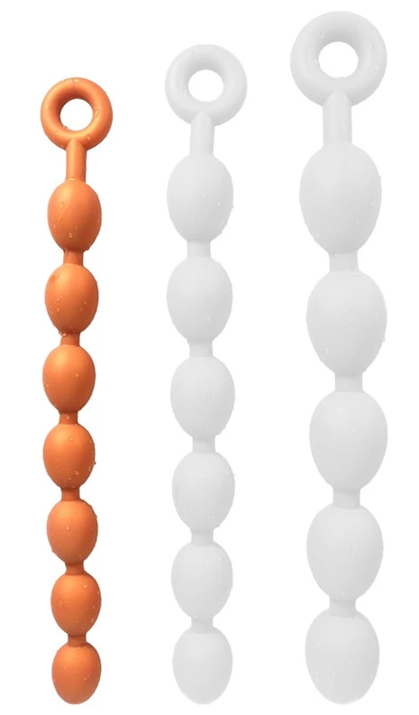 Chapira golyók – érzéki kényeztetés, 43 cm, narancssárga