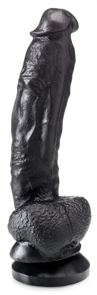Thierry – prémium fekete dildó 19 x 4,5 cm