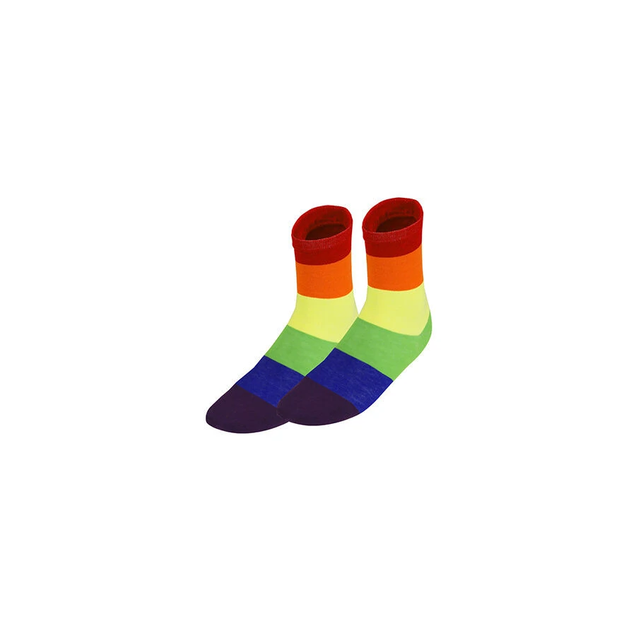 PRIDE - szivárványos LGBT zokni S/M méretű