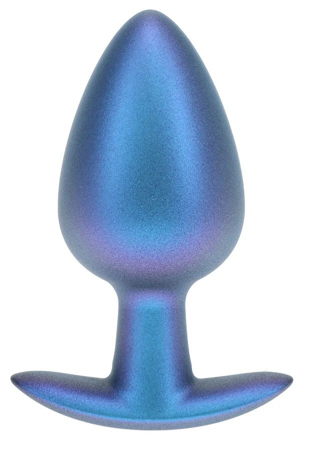 Metál Plug L – prémium anális izgató, kék 7.5 x 4 cm
