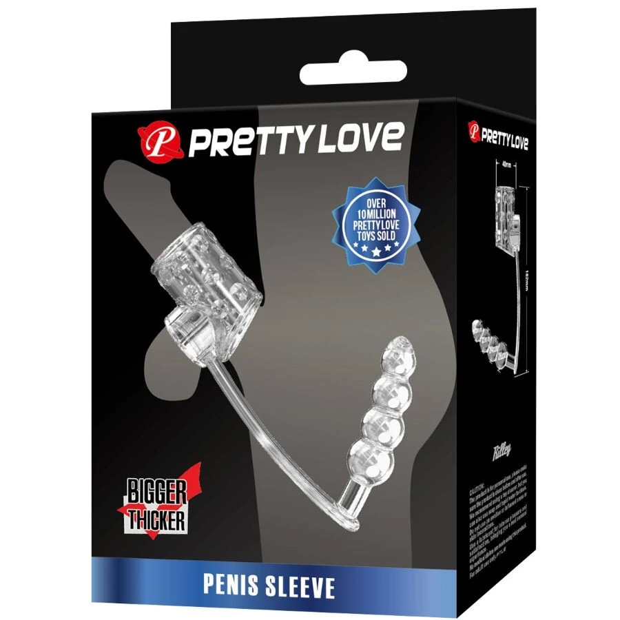 PRETTY LOVE – átlátszó péniszujj és anál dugó