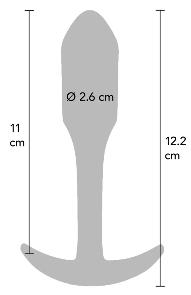 Mini Smooth L – prémium sima anál dugó 11 x 2.6 cm