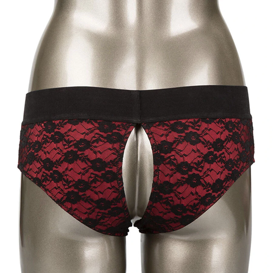 CALEXOTICS - Scandal - dildós, nyitott bugyi szett L/XL