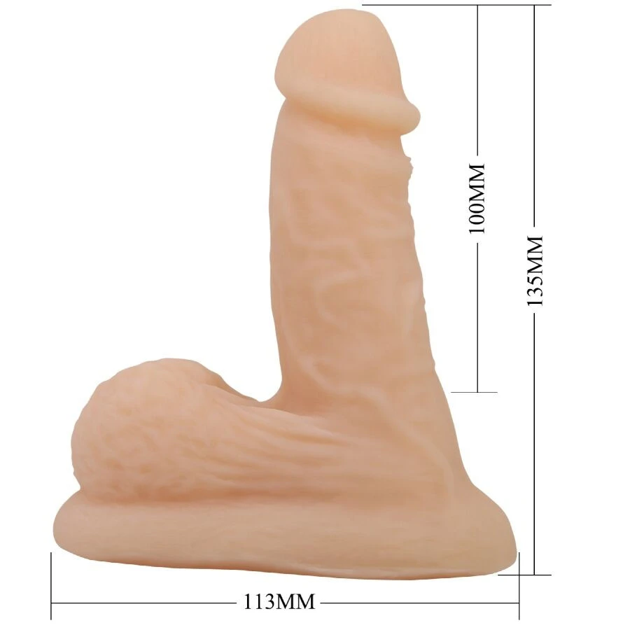 PRETTY LOVE Wildon – ultra reális, rugalmas dildó 10 cm