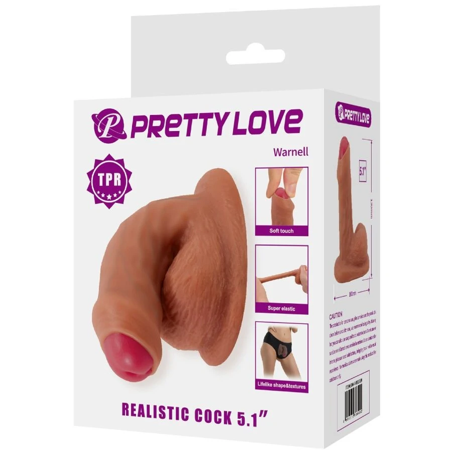 PRETTY LOVE – ultra reális, rugalmas 9,5 cm-es dildó