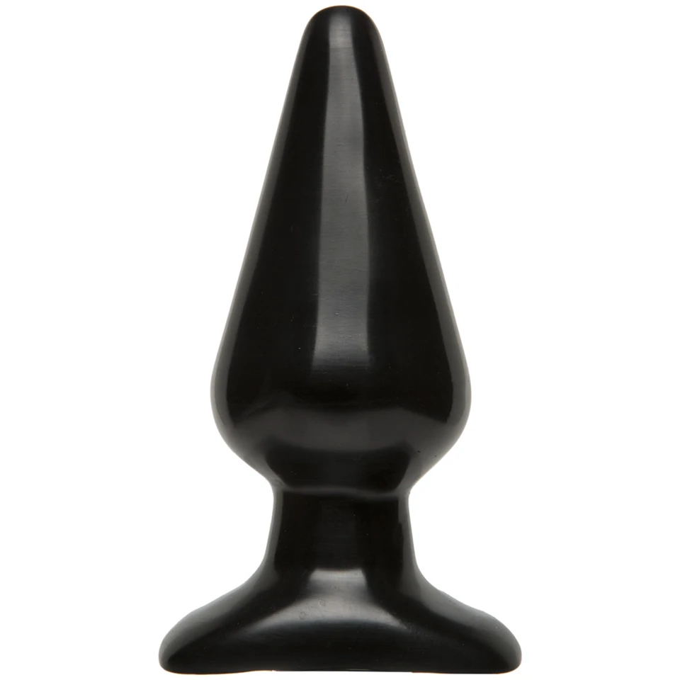Prémium sima anál dugó – 12 cm fekete