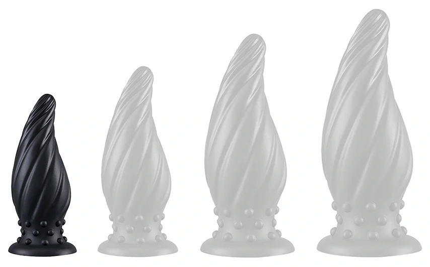 Plug Spiral Pik – prémium spirális anális kényeztető, fekete