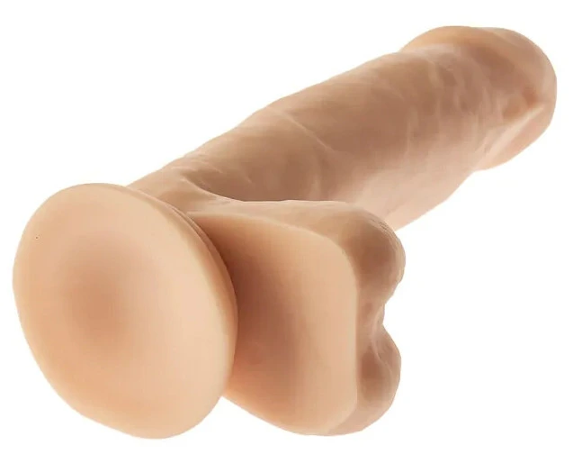 Realistic Smoothy Champs – élethű vibráló dildó 14 cm