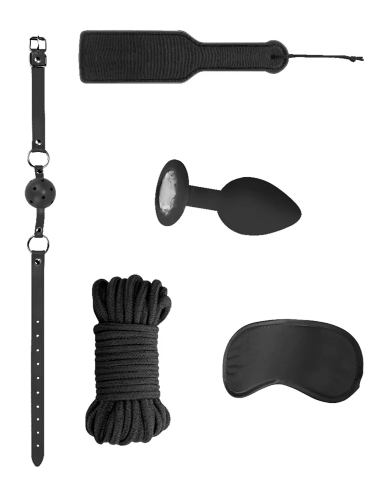 Introductory Bondage Kit 5 – prémium fekete szexkiegészítő