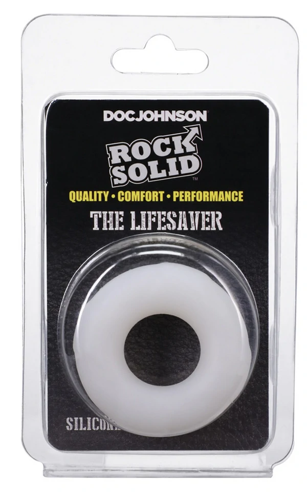 Cockring The Lifesaver – 22mm prémium péniszgyűrű, fehér