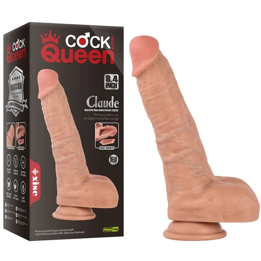 XISE Claude – valósághű, dupla sűrűségű dildó 16,5 cm