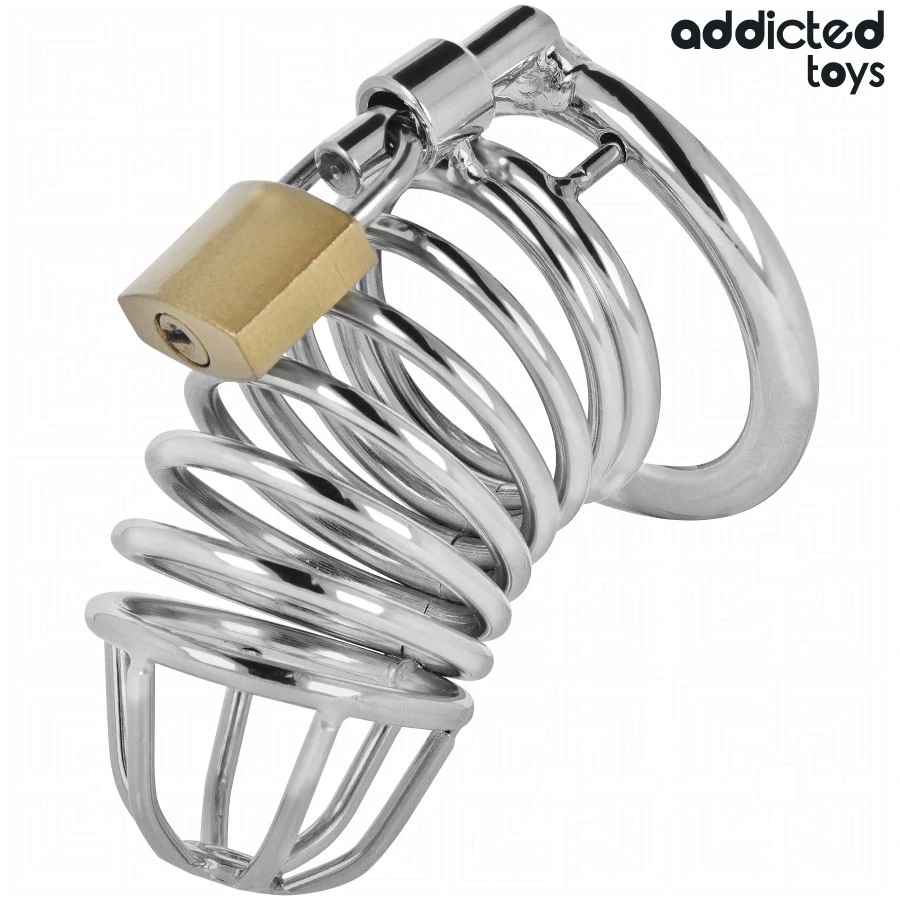 ADDICTED TOYS LOCKED – fém pénisz ketrec, S méret (4 cm)