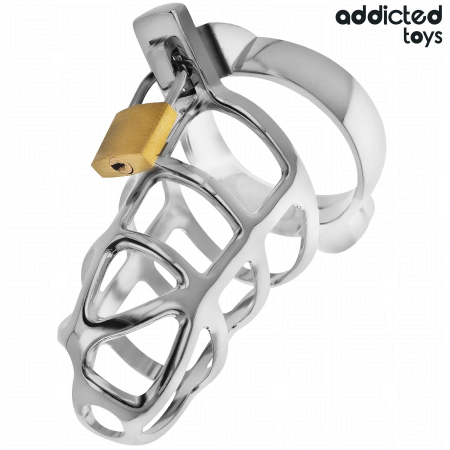 ADDICTED TOYS LOCKED – kicsi ezüst fém péniszketrec