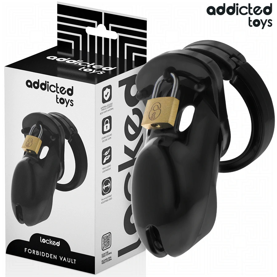 ADDICTED TOYS LOCKED – izgató péniszketrec 10 cm