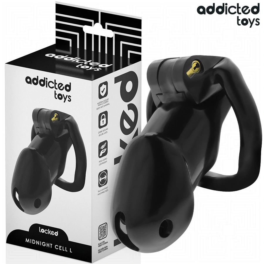 ADDICTED TOYS LOCKED – prémium pénisz ketrec, L méret