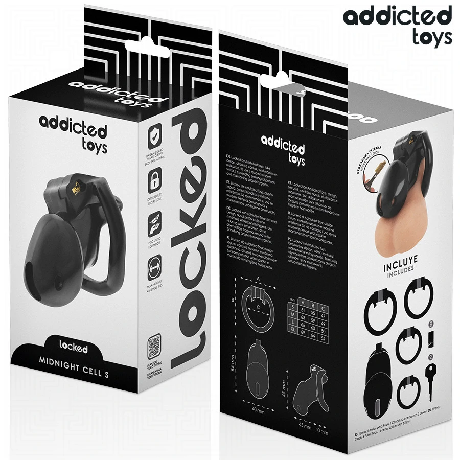 ADDICTED TOYS LOCKED – prémium péniszketrec S méretben