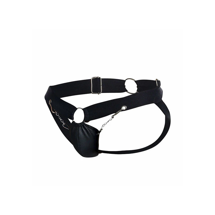MOB – fekete láncos jockstrap, egy méretben
