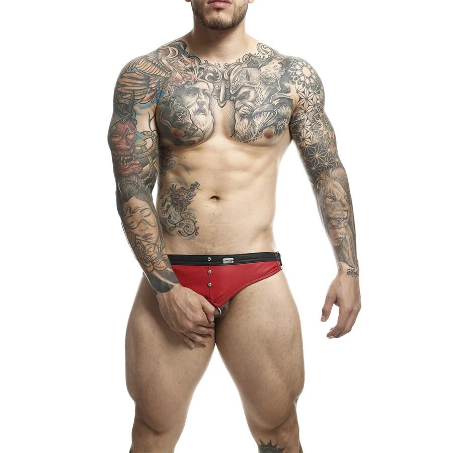 MOB – piros jockstrap és péniszgyűrű egy méretben