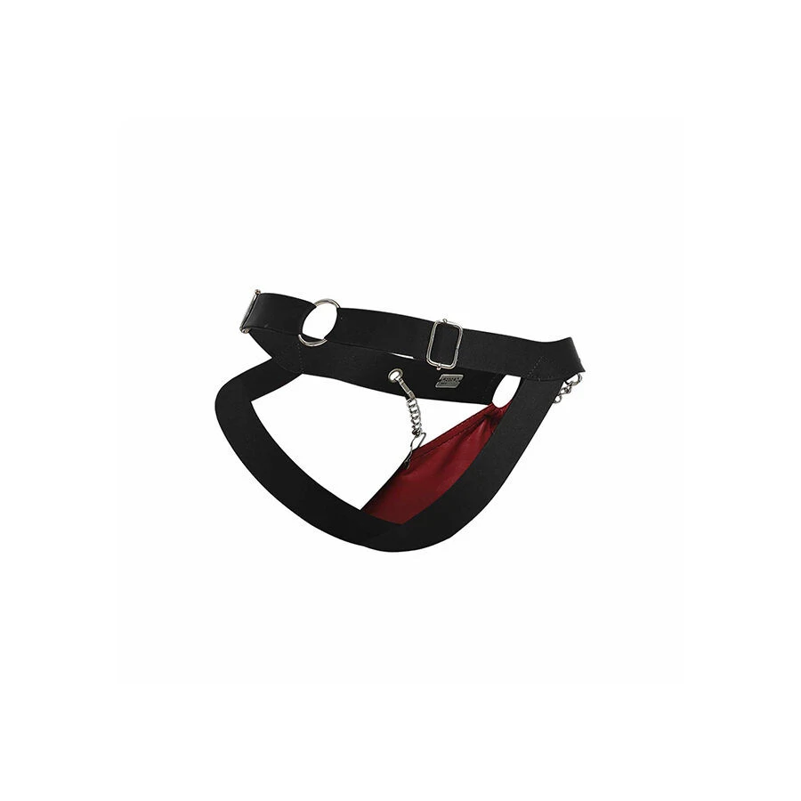 MOB - DNGEON RED – láncos férfi jockstrap (egy méret)