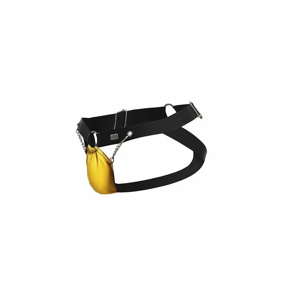 MOB – sárga jockstrap láncokkal, egy méretben