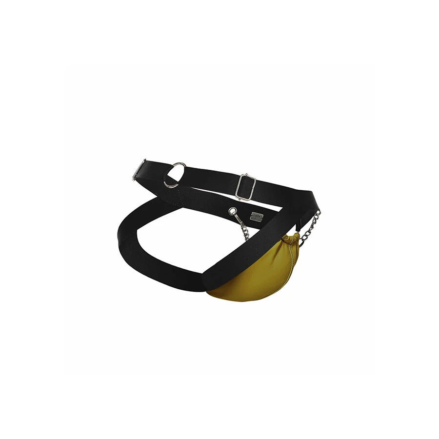 MOB – sárga jockstrap láncokkal, egy méretben