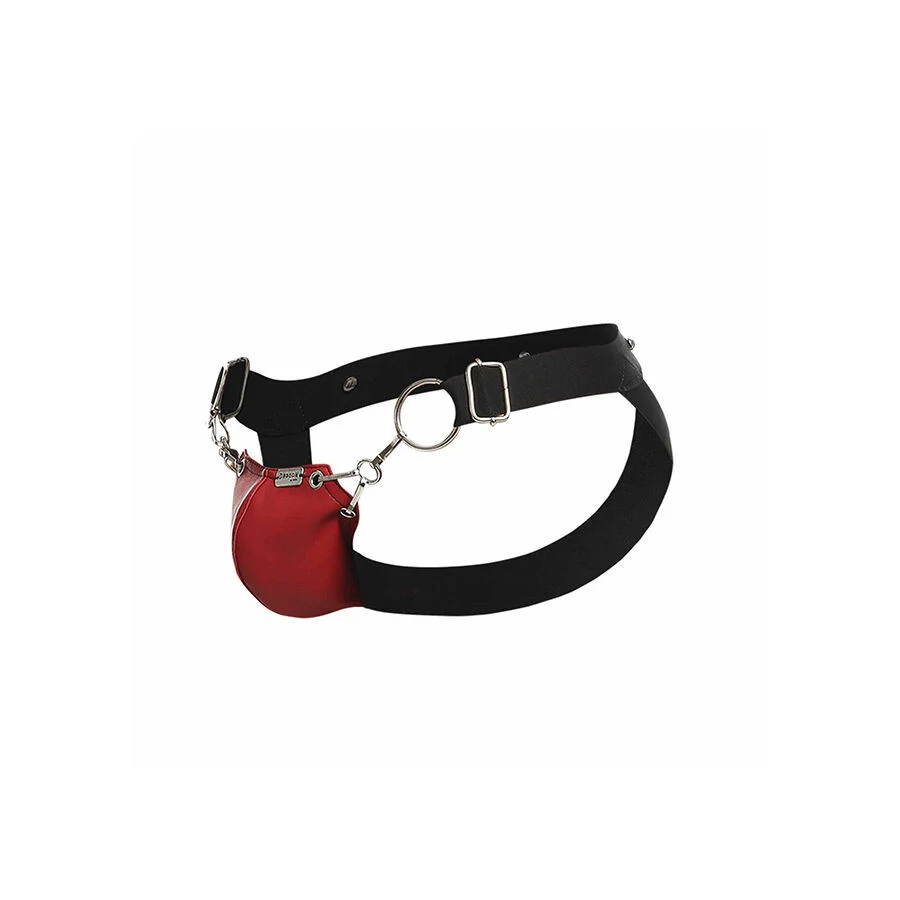 MOB – szenvedélyes DNGEON jockstrap, piros, egy méret