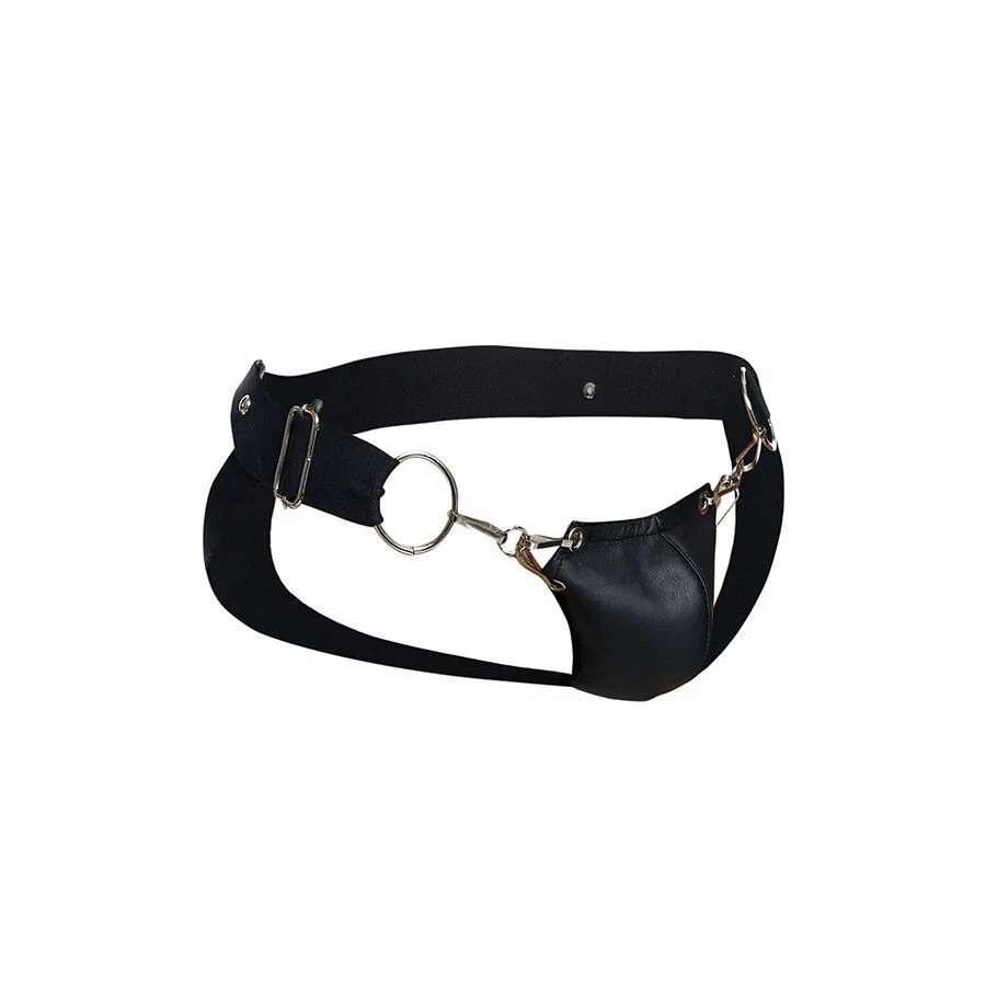 MOB DNGEON – fekete nyomásos jockstrap egy méretben