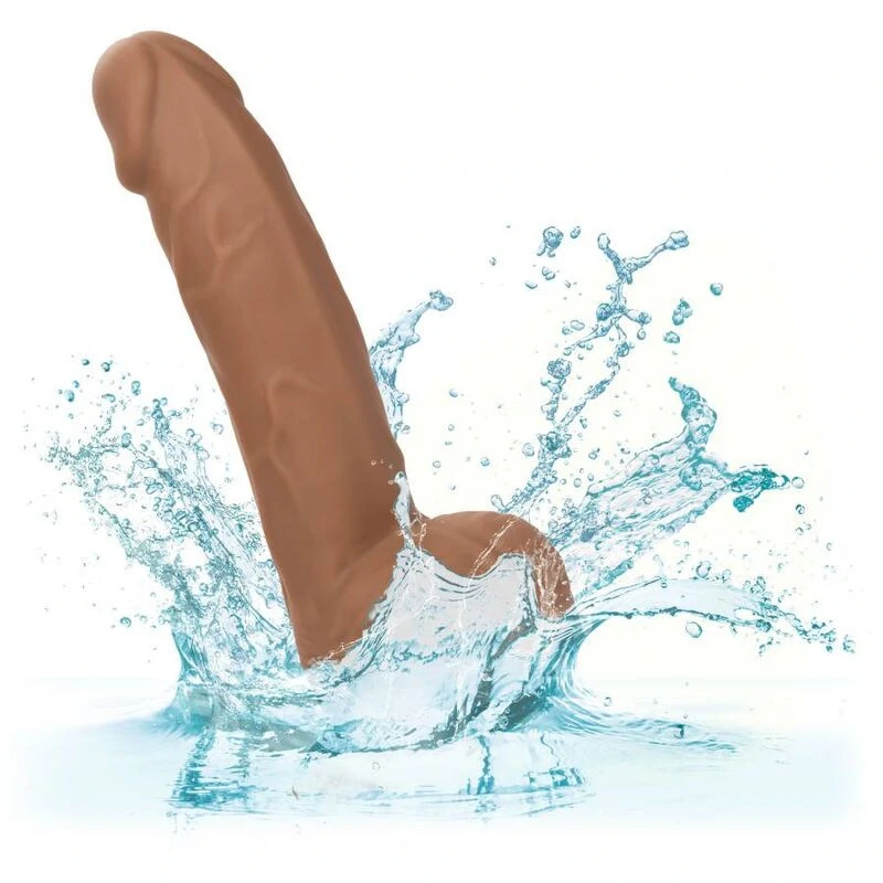 CalExotics – prémium szilikon pénisz (15,24 cm, barna)