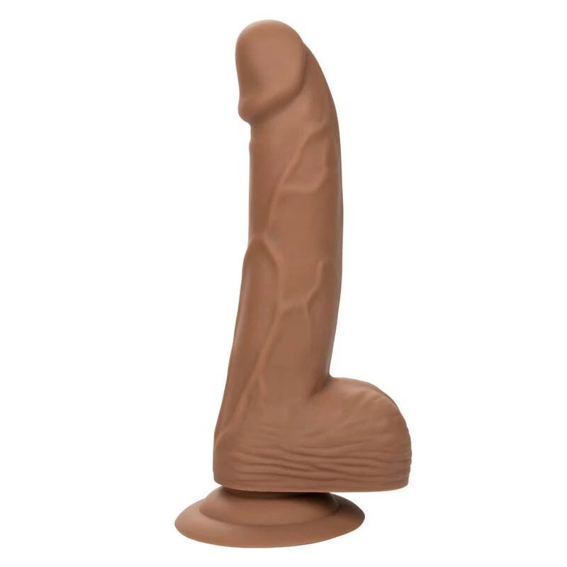 CalExotics – prémium szilikon pénisz (15,24 cm, barna)