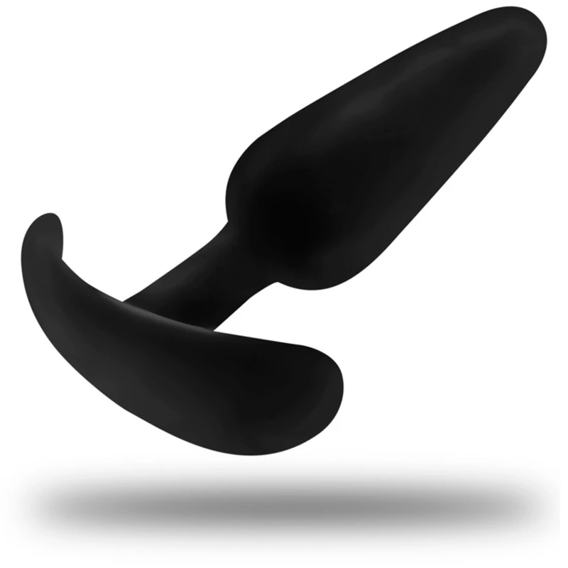 BLACK&SILVER - Hansel szilikon anális plug kis fogantyúval