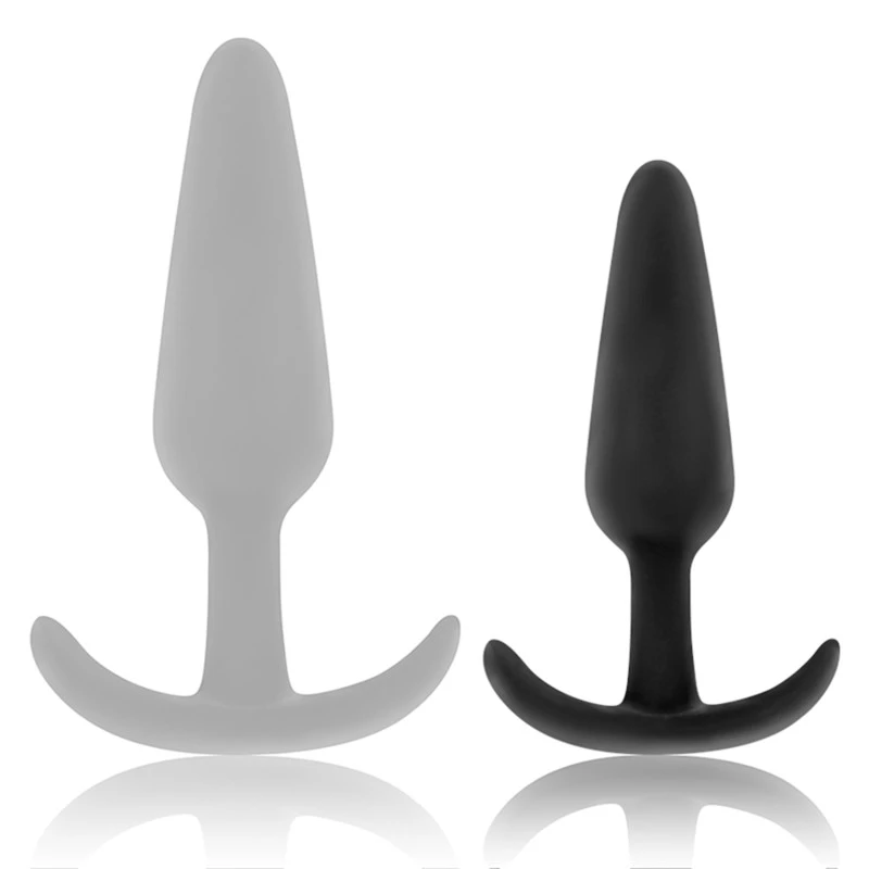 BLACK&SILVER - Hansel szilikon anális plug kis fogantyúval