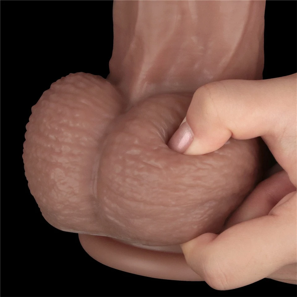 14.5'' Dual Layered Bendable Silicone Cock XXL(Flesh)