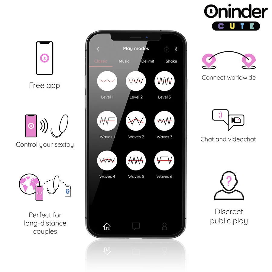 ONINDER CUTE – 360° forgó vibráló tojás prémium szilikonból