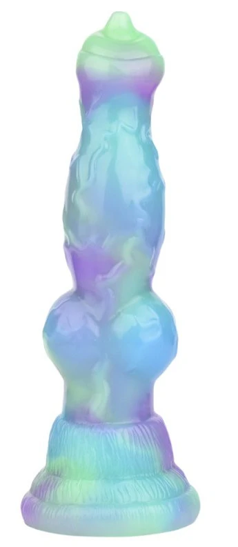 Wafus Dildo – 16 cm-es prémium, zöld-lila színű intim eszköz