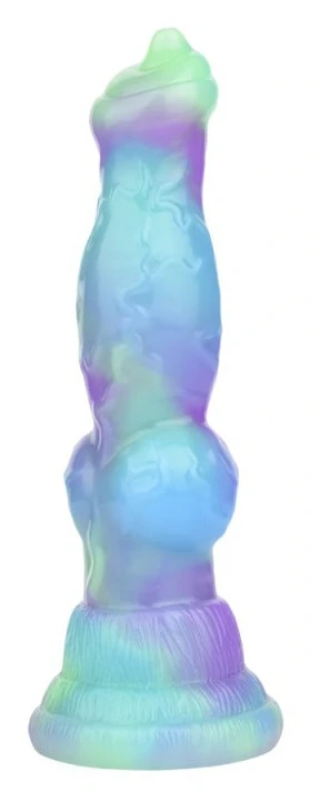 Wafus Dildo – 16 cm-es prémium, zöld-lila színű intim eszköz